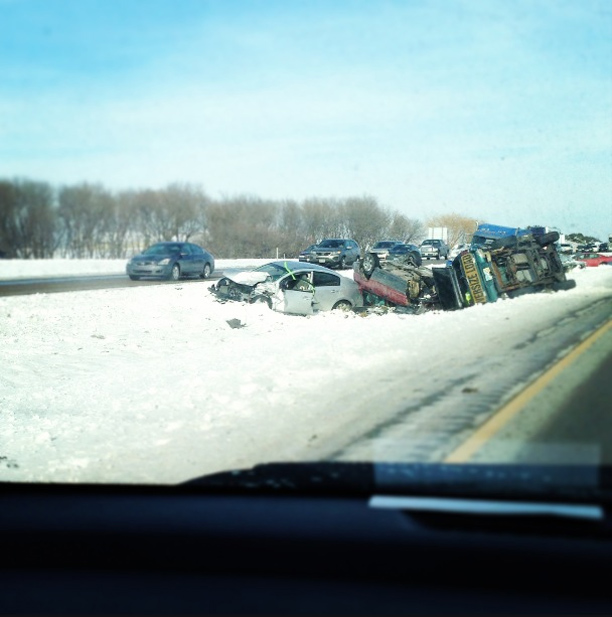 we kept seeing all of these cars on the side of the freeway...and we didn't want to be spending our Christmas stranded in the middle of America
