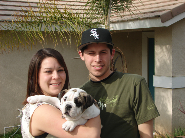oh and we bought our first dog together