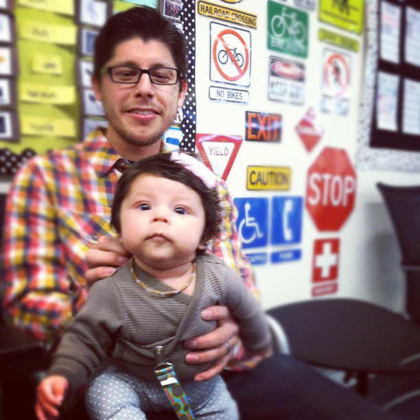 Zoe's first visit to high school