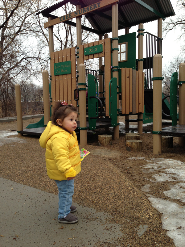 She was perfectly content with her Fun Dip.